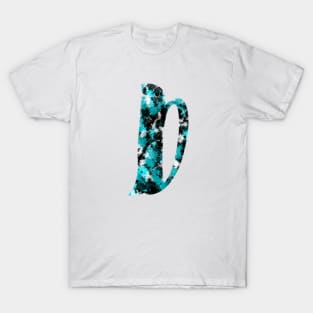 Paint Splash Letter D T-Shirt